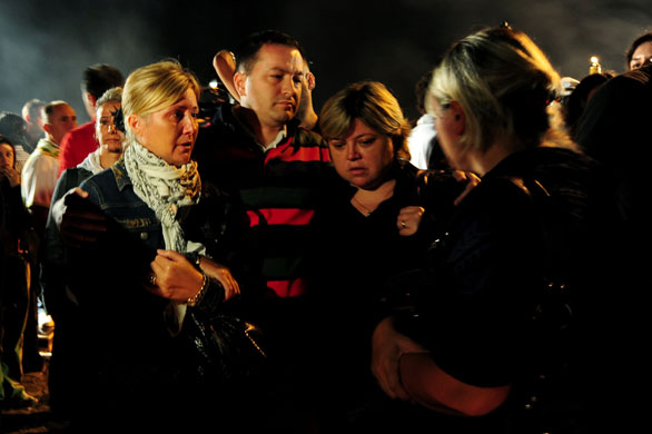 18 August 2009: Golcuk, Turkey: Relatives of earthquake victims attend the 10th anniversary
