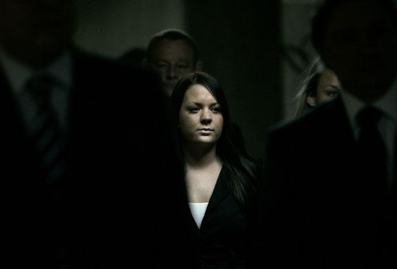 18 August 2009: Rio de Janeiro, Brazil: Rebecca Claire Turner attends a hearing