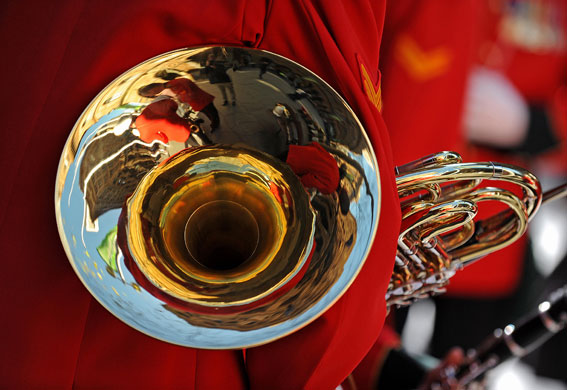 18 August 2009: Sydney, Australia: A member of the Australian Army Band