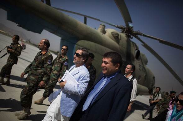 Afghanistan elections : Afghan presidential candidate Dr Abdullah Abdullah