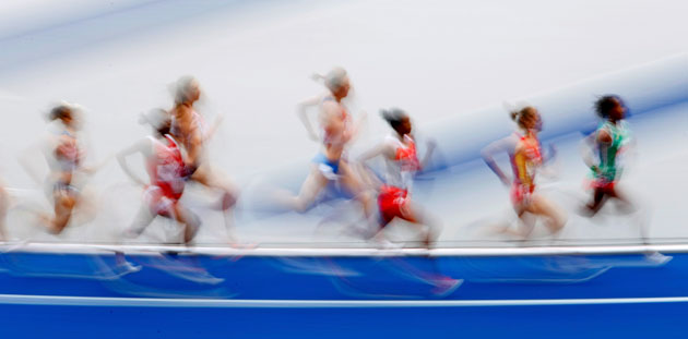 World Athletics Champs: Athletes compete in the second heat of the women's 1500 metres 