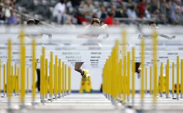 World Athletics Champs: Lacena Golding-Clarke, Carolin Nytra and Damu Cherry in 100m hurdles heat 