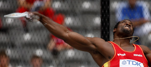 World Athletics Champs: Yennifer Frank Casanas throws the discus