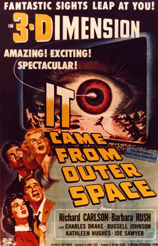 3D film posters: It Came From Outer Space 3D