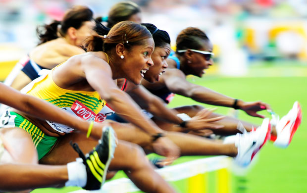19th Athletics: Brigitte Foster-Hylton, Perdita Felicien and Damu Cherry 