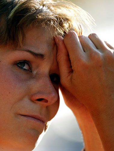 19th Athletics: Carolin Nytra is dejected