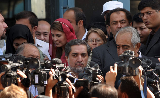 Elections in Afghanistan: Presidential candidate Abdullah Abdullah