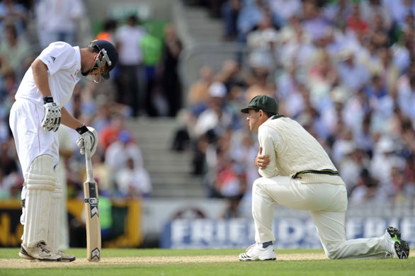 Ashes: Fifth test day one: Ponting and Trott