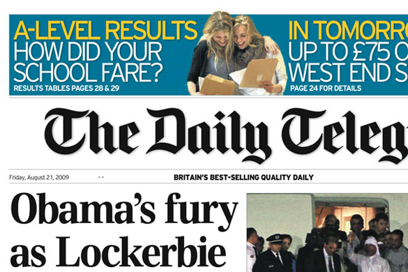 A-levels in the papers: Daily Telegraph