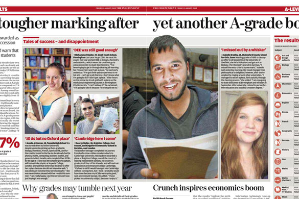 A-levels in the papers: The Independent