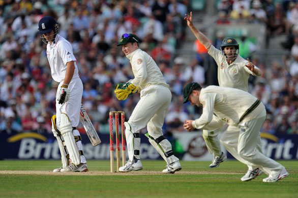 tom ashes day 2: Cook is out caught by Clarke off North 