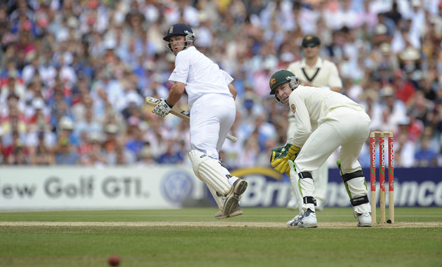 Sat 2 ashes: Trott leg glances for four off North