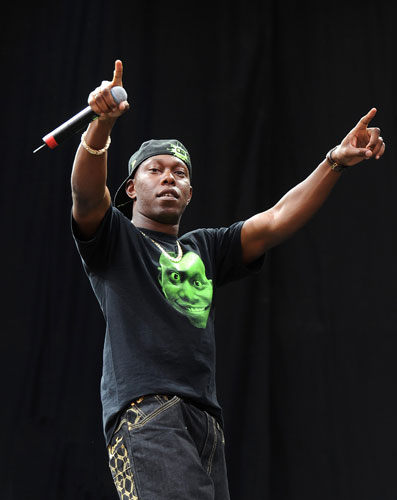 V Festival: Dizzee Rascal performs on the 4 Music Stage
