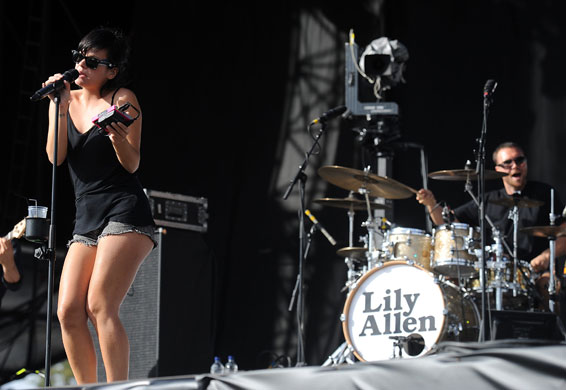 V Festival: Lily Allen performs on the main stage on day 1