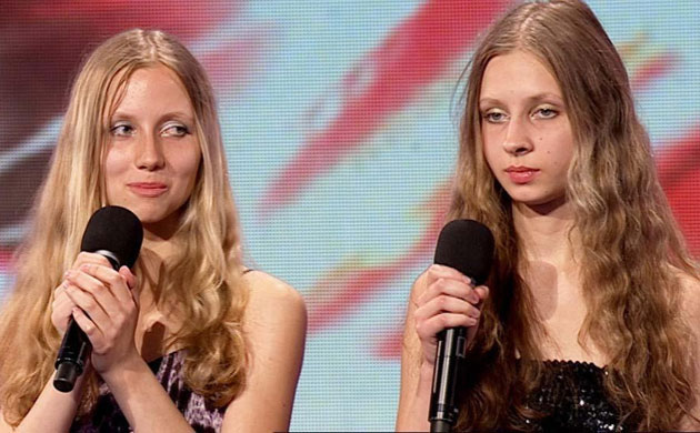 The X Factor auditions: Dreamgirls (Rosita Sukvietyte and Vaida Raciunaite) from Lithuania