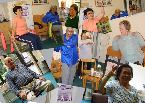 Age Concern Photography: A collage of photos showing elderly people