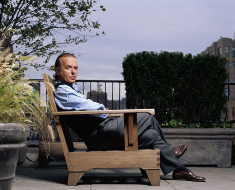Martin Amis at 60: 2003: Writer Martin Amis on Roof