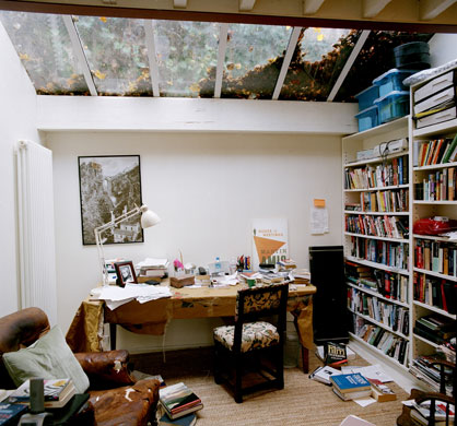 Martin Amis at 60: 2007: Martin Amis's writing room
