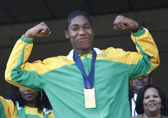 Caster Semenya: Caster Semenya greets thousands of supporters