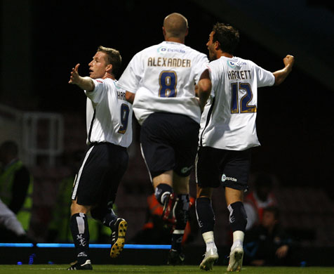 West Ham v Millwall: Millwall's Neil Harris puts the Lions ahead.