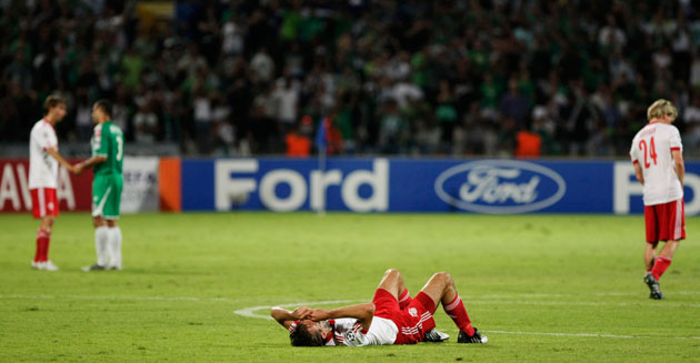 champions league: Barry Opdam dejected after Salzburg go out