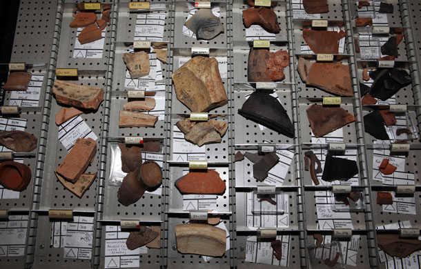 Summer digs: Pottery fabric reference collection at The Museum of London Archaeology 