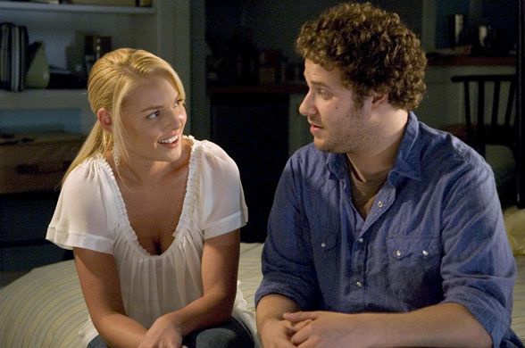 Apatow movies: Katherine Heigal & Seth Rogen in Knocked Up