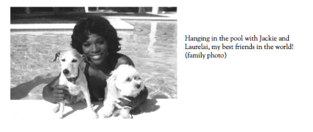 Serena’s family photos: Serena photos: Hanging in the pool