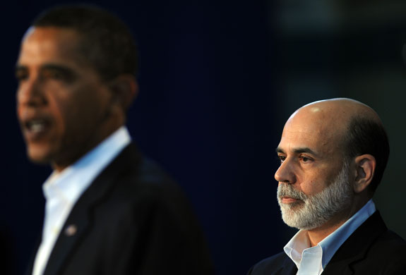 Business week: Barack Obama and Ben Bernanke