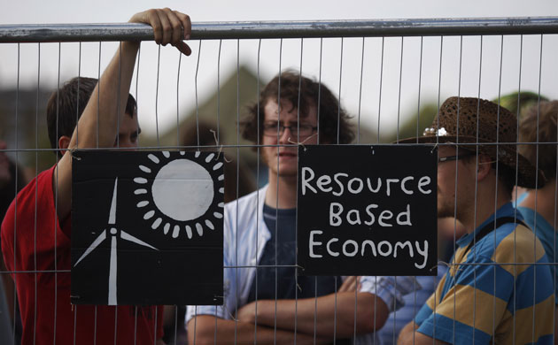 Camp for Climate Action: Protesters on Blackheath green, London