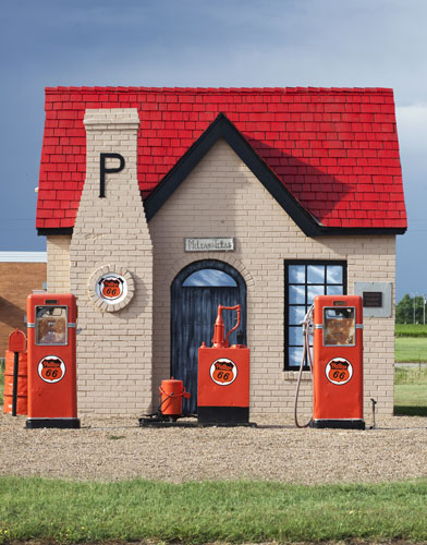 Route 66 Day 2: An old Phillips gas station in McLean, Texas