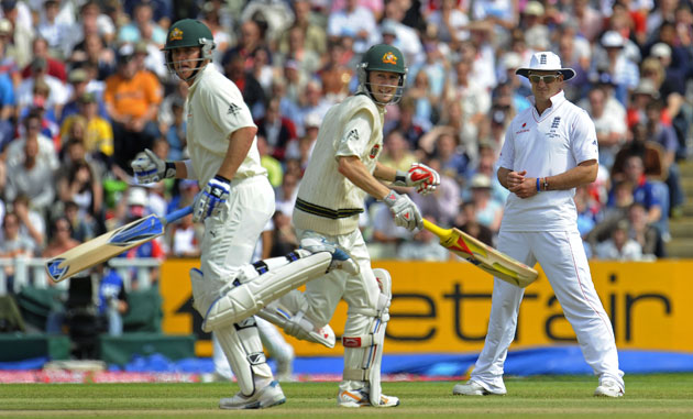 Tom Jenkins at the Ashes: cricket Test match
