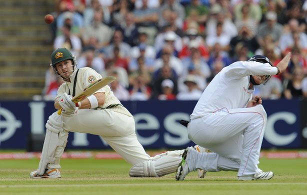 Tom Jenkins at the Ashes: cricket Test match