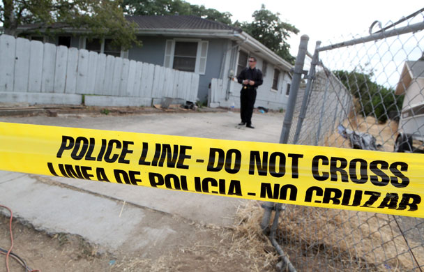 Jaycee Dugard kidnapping: Police tape is stretched across the front of the home of Phillip Garrido