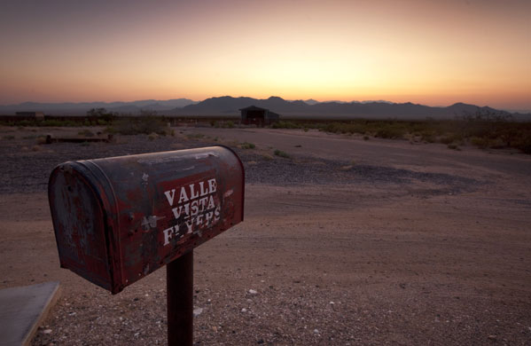 Route 66 Day 4: Mail box at Valle Vista Country Club on Route 66 near Kingman, Arizona