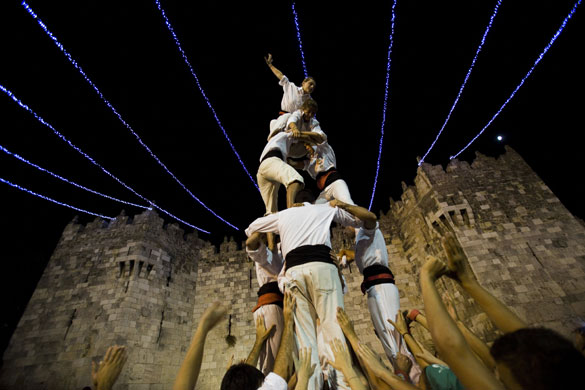 24 hours: A traditional Catalan human tower in Jerusalem 