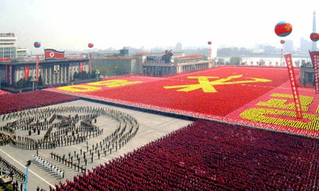 north korean women soldiers. North Korean soldiers marching