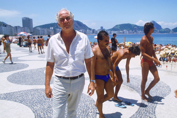 Biggs: Biggs, pictured in 1985, on a Rio beach
