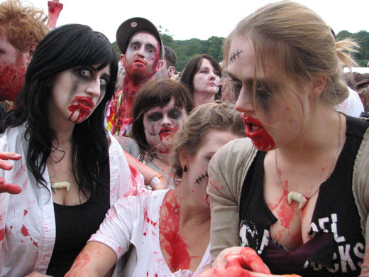 Big Chill zombies: Zombie gathering record attempt