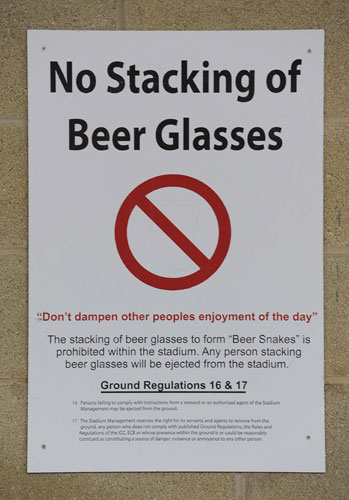 Friday Test: Sign banning Beer Snakes