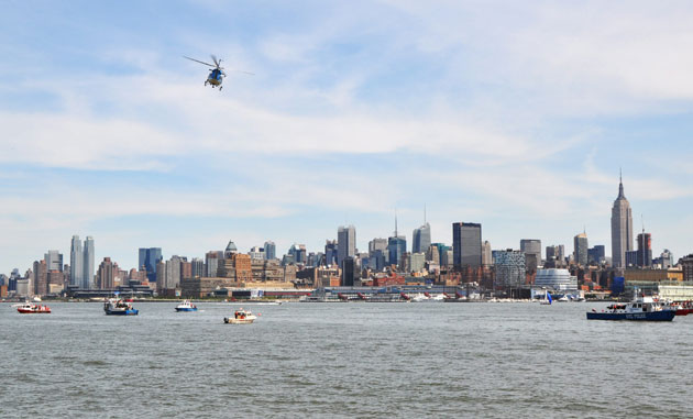 hudson river crash: helicopter collides with small plane over hudson river