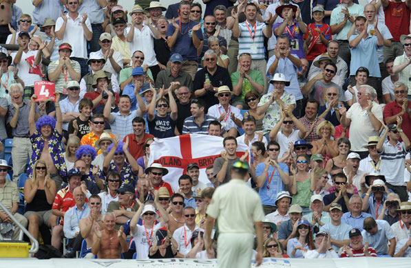 tom jenkins at the ashes : The 4th Ashes Test Match, England v Australia, Headingley