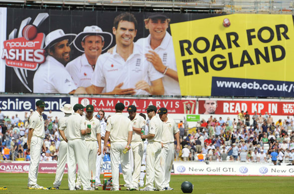 tom jenkins at the ashes : The 4th Ashes Test Match, England v Australia, Headingley