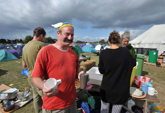 Climate camp: 28 August: Environmental protesters gather near London's Greenwich Park