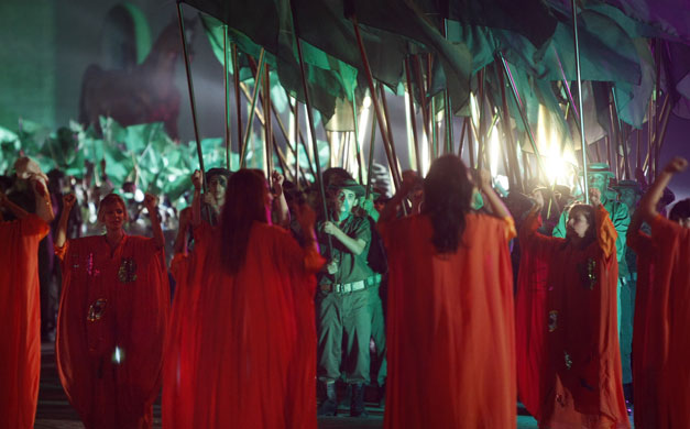 1 September 2009: Tripoli, Libya: Dancers perform at a lavish private dance spectacle
