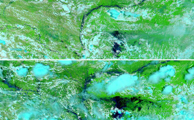 Satellite Eye on Earth: Bangladesh floods: Brahmaputra River