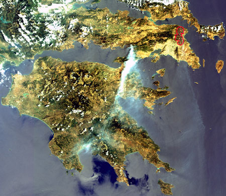 Satellite Eye on Earth: Fires Greece