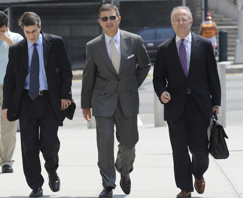 Bankers one year on: Former Bear Stearns hedge fund manager Ralph Cioffi, centre