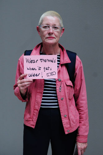 10:10 launch pledges: Sue Egan holds her 10:10 pledge