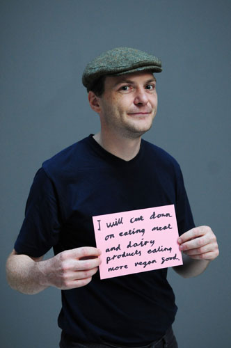 10:10 launch pledges: Emmet Haveity-Stacke holds his 10:10 pledge